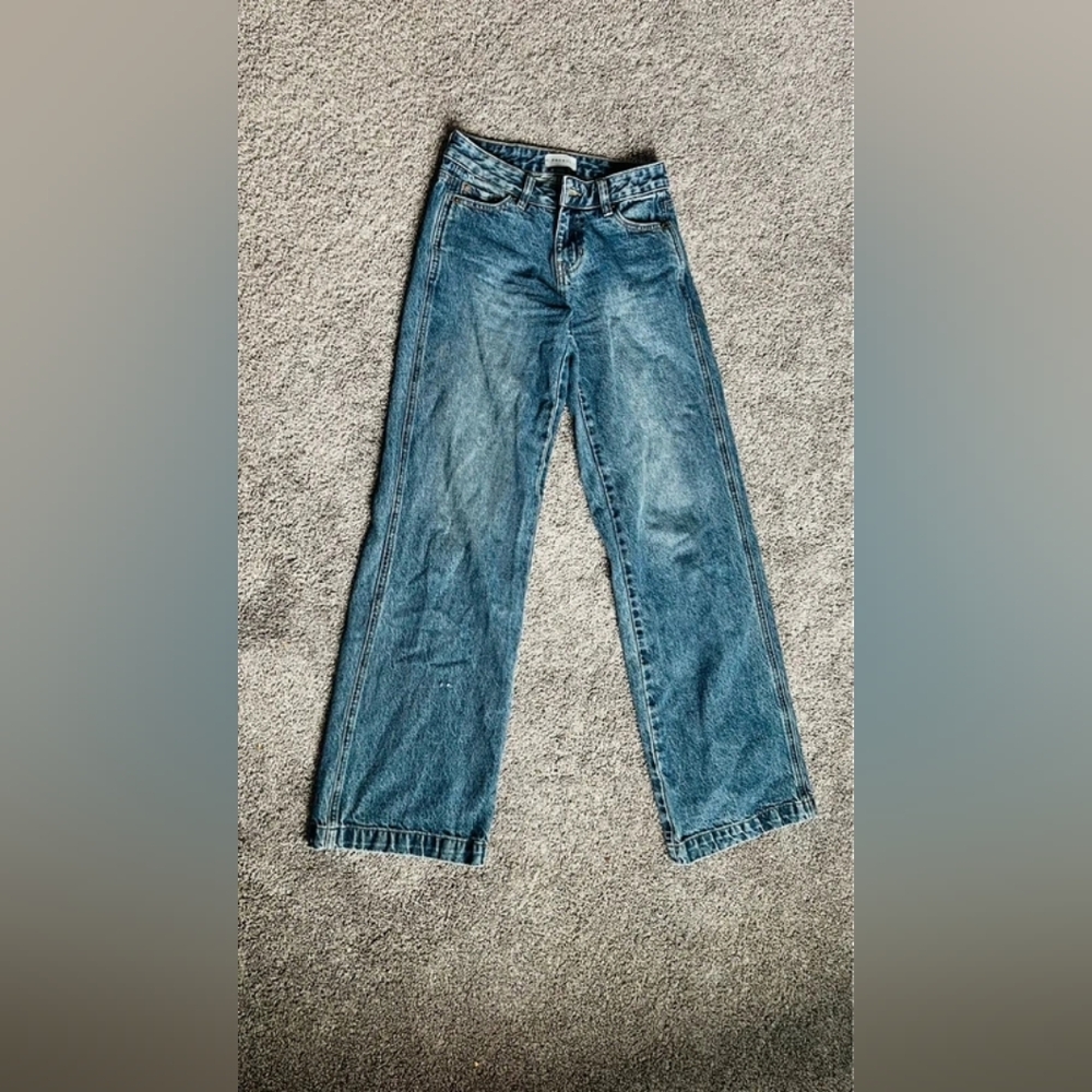 PacSun Men's Straight-Leg Washed Blue Jeans